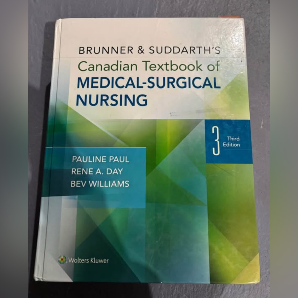 Medical-Surgical Nursing Textbook - Green and Blue
